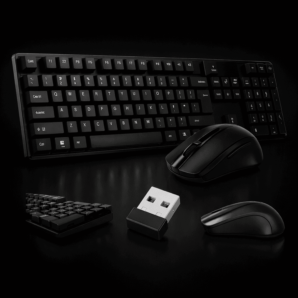 Kit Teclado e Mouse Sem Fio 2.4GHz • Uso diário